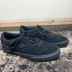 Emerica The Reynolds Low Vulc Skate Shoes Black/Black Men's Size 5.5